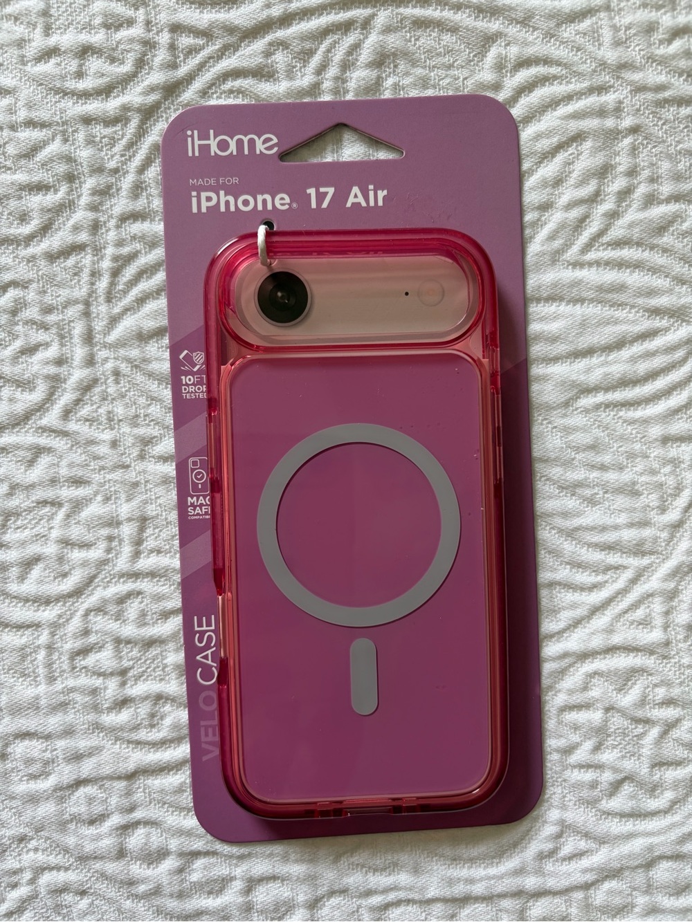 iHome Pink MagSafe-Compatible Case for iPhone 17 Air - Velo Case